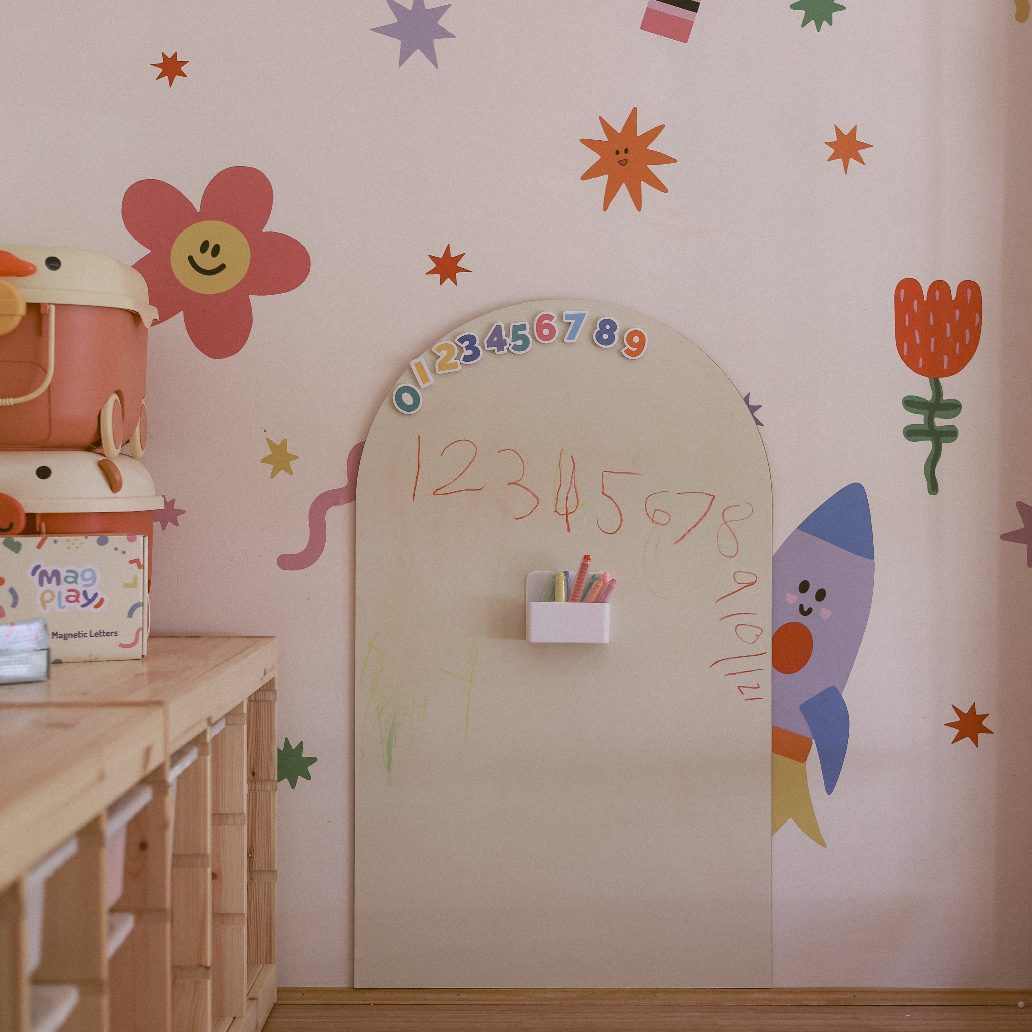 Magnetic Wall Decal (Big) + MDF-Board