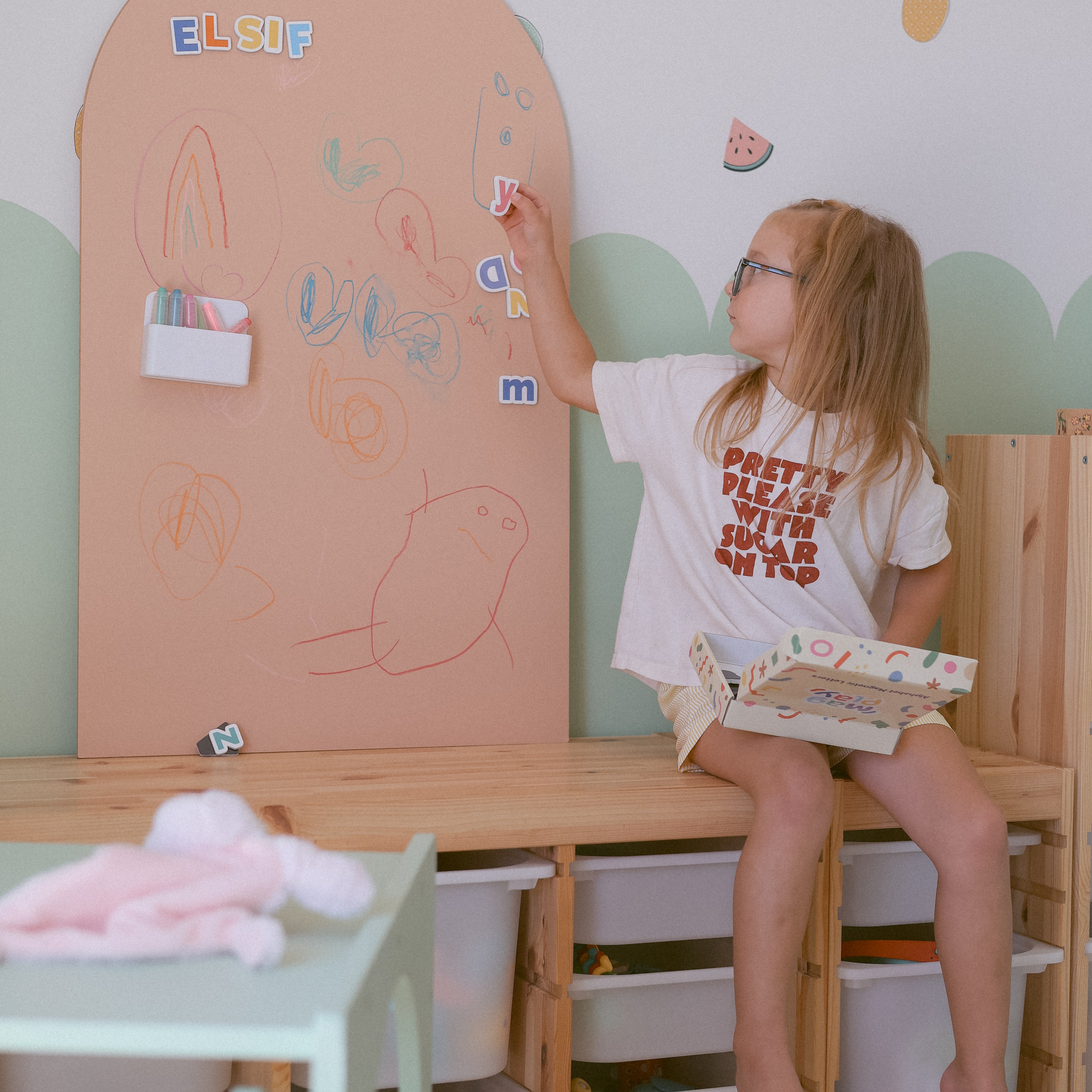 Magnetic Drawing Wall Decal - Big